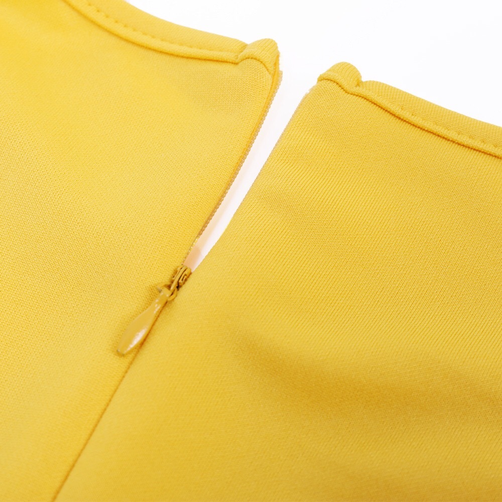 4xl 5xl 6xl Plus Size Dresses For Women Elegant Yellow Ruffles V Neck Bodycon Official Office Work Business Clothes Midi 210510