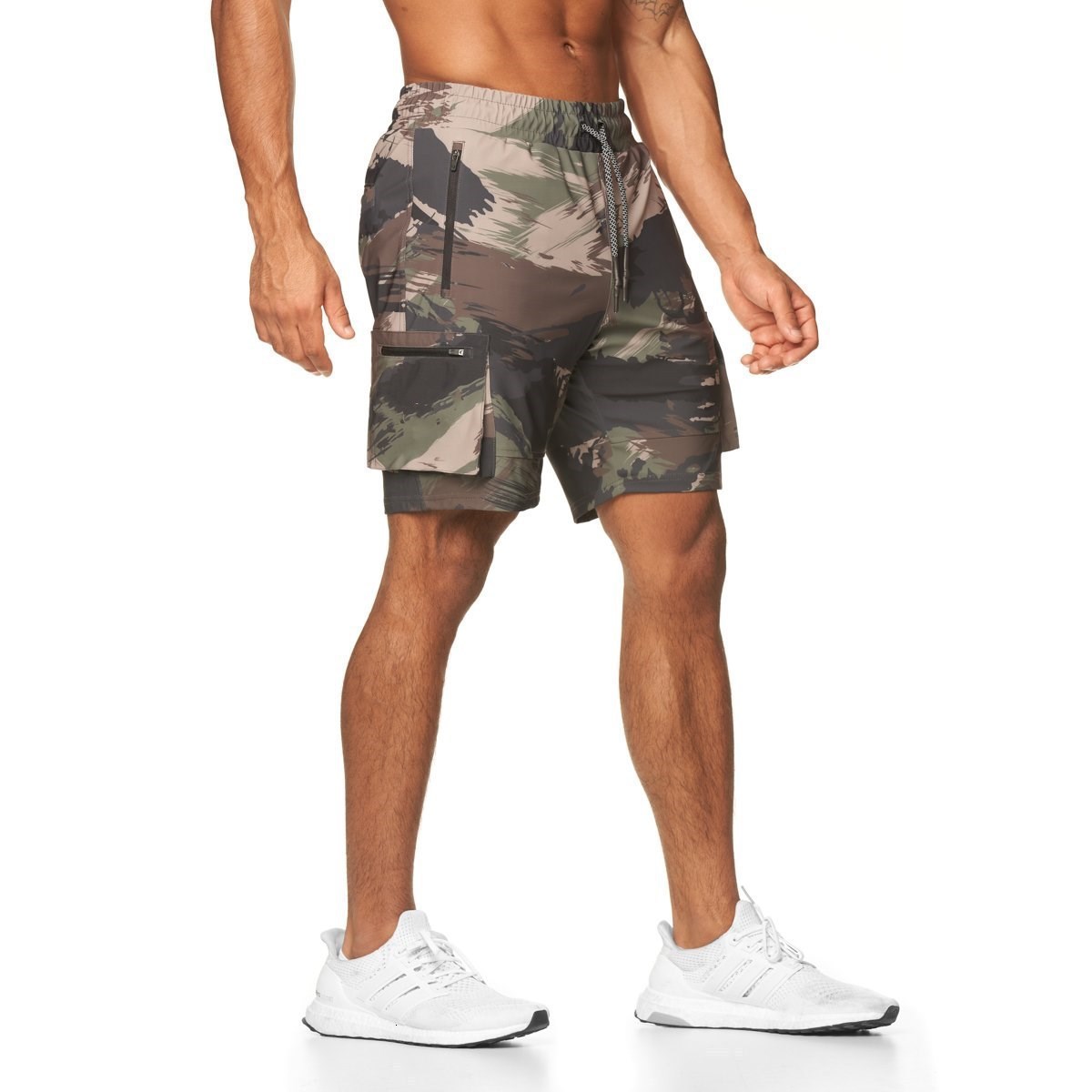 fashion shorts 2021 muscle brothers summer sports men's fitness running training straight, White;black
fashion shorts 2021 muscle brothers summer sports men's fitness running training straight, White;black