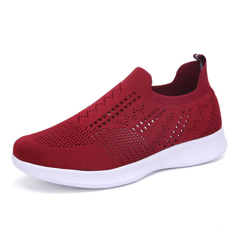 

Sneakers Vrouwen Flats Schoenen Zomer Ademend Vliegende Weven Casual Schoenen Vrouw Slip-On Klimplanten Mocassins Dames Schoenen