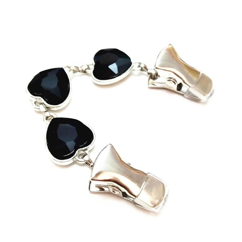 Pins, Brooches Black Heart-shaped Crystal Garment Cardigan Clip Women Brooch Sweater Flexible Button Rubber Guard Cases Shawl Buckle, Gray
Pins, Brooches Black Heart-shaped Crystal Garment Cardigan Clip Women Brooch Sweater Flexible Button Rubber Guard Cases Shawl Buckle, Gray