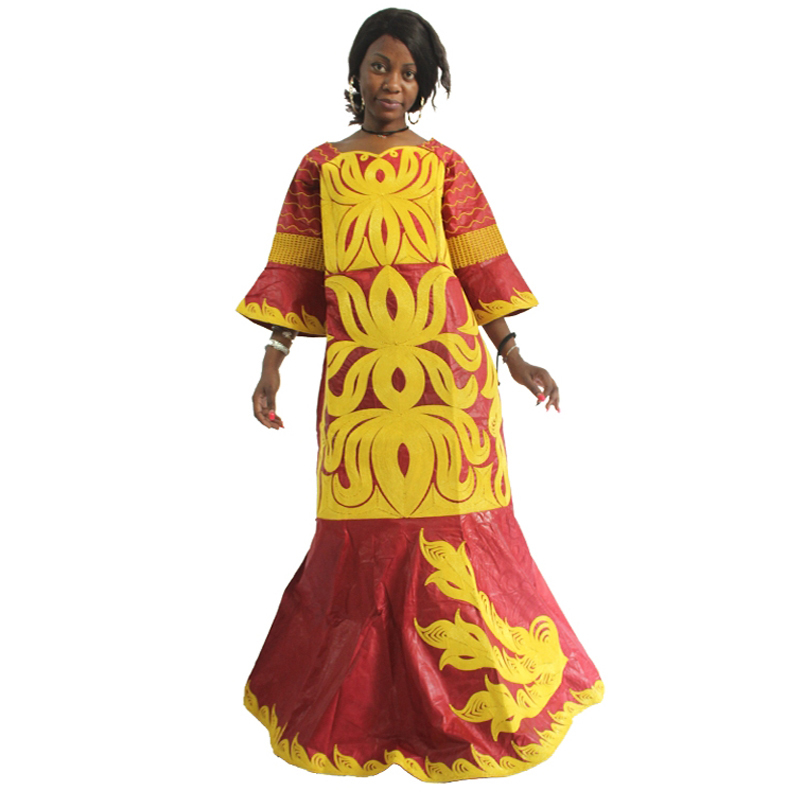 MD bazin riche dashiki women dress traditional african dresses for women embroidery pattern with stones africa clothes 210408