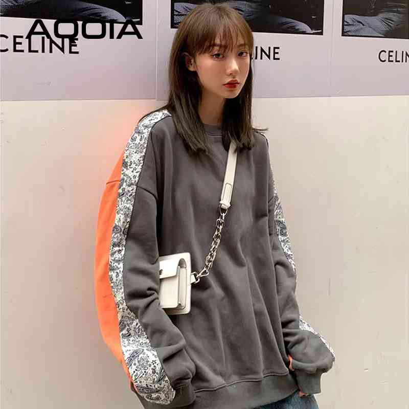 Streetwear Female Pullover Patchwork Wear On Both Sides Women's Swearshirts Hooedies INS Fashion Loose Oversize Woman Sweatshirt 210521, Sku
Streetwear Female Pullover Patchwork Wear On Both Sides Women's Swearshirts Hooedies INS Fashion Loose Oversize Woman Sweatshirt 210521, Sku