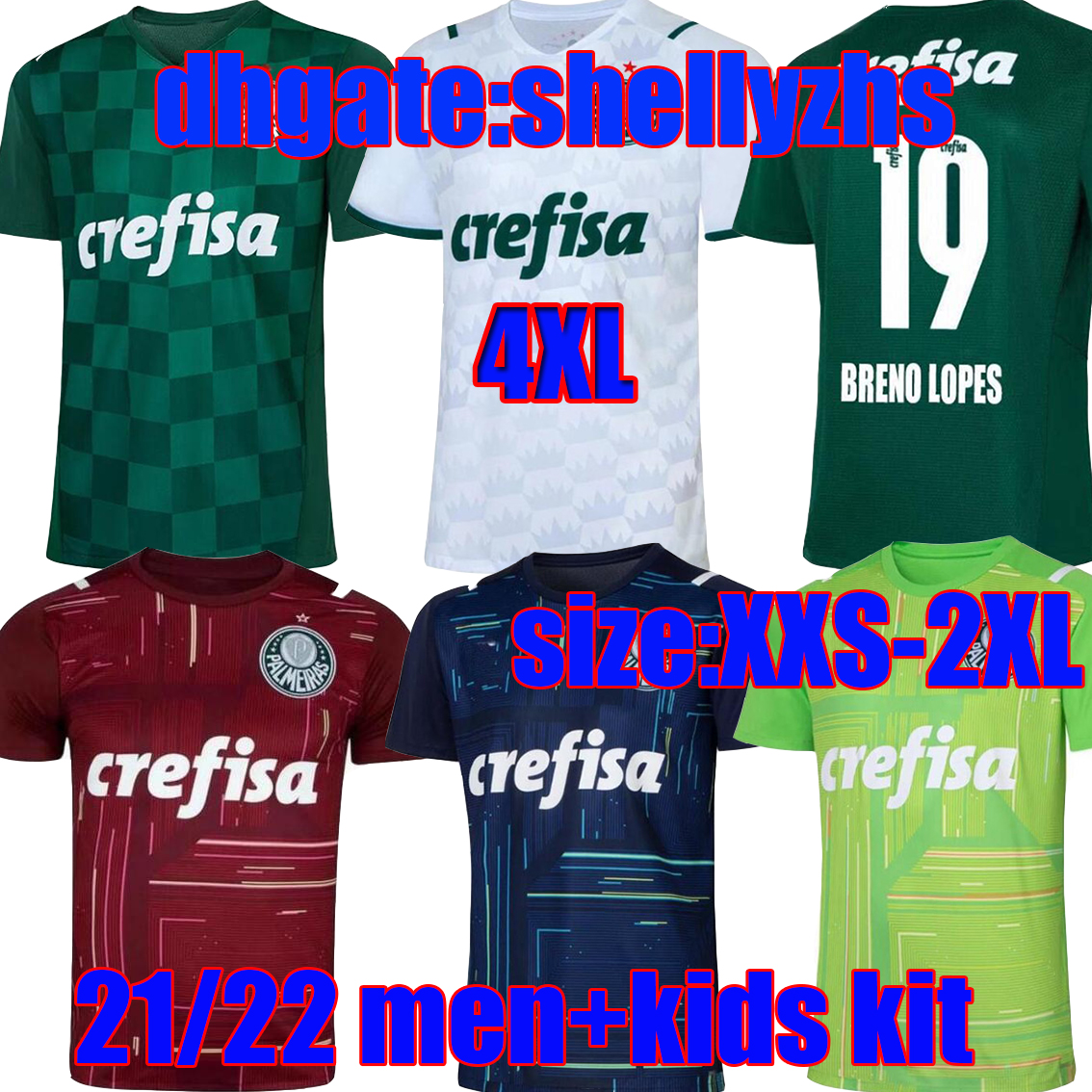 large size:S- 21 22 Palmeiras soccer jersey youth HOME GREEN DUDU G.JESUS B. HENRIQUE ALECSANDRO boys 2021 2022 adult man +kids football shirt, Black
large size:S- 21 22 Palmeiras soccer jersey youth HOME GREEN DUDU G.JESUS B. HENRIQUE ALECSANDRO boys 2021 2022 adult man +kids football shirt, Black