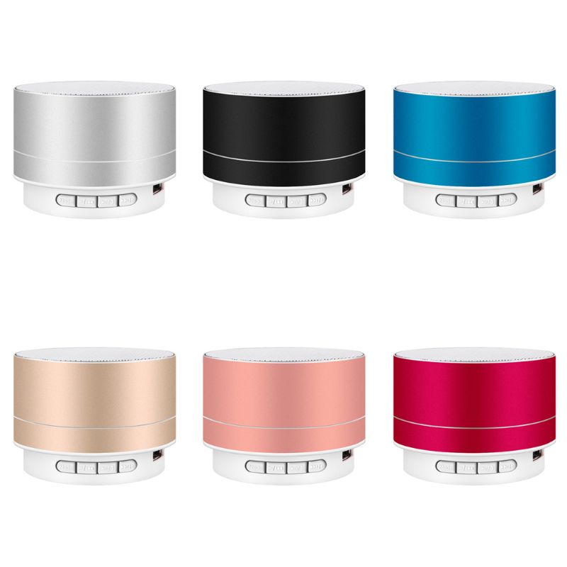 A10 Mini Speaker Portable Metal Subwoof Sound Wireless Bluetooth Speakers with TF Card for iPhone iPad PC Smartphone Computer