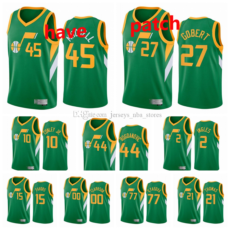 2020-21 Utah Jazz Men Donovan Mitchell Rudy Gobert Bojan Bogdanovic Mike Conley Jr. Joe Ingles Earned Edition Green #45 Basketball J, Color1
2020-21 Utah Jazz Men Donovan Mitchell Rudy Gobert Bojan Bogdanovic Mike Conley Jr. Joe Ingles Earned Edition Green #45 Basketball J, Color1