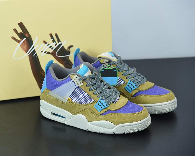 2021 Release Union x Jumpman 4 Desert Moss 4s fashion shoe Mens Womens Basketball Shoes Outdoor sneakers DJ5718-300, #1
2021 Release Union x Jumpman 4 Desert Moss 4s fashion shoe Mens Womens Basketball Shoes Outdoor sneakers DJ5718-300, #1