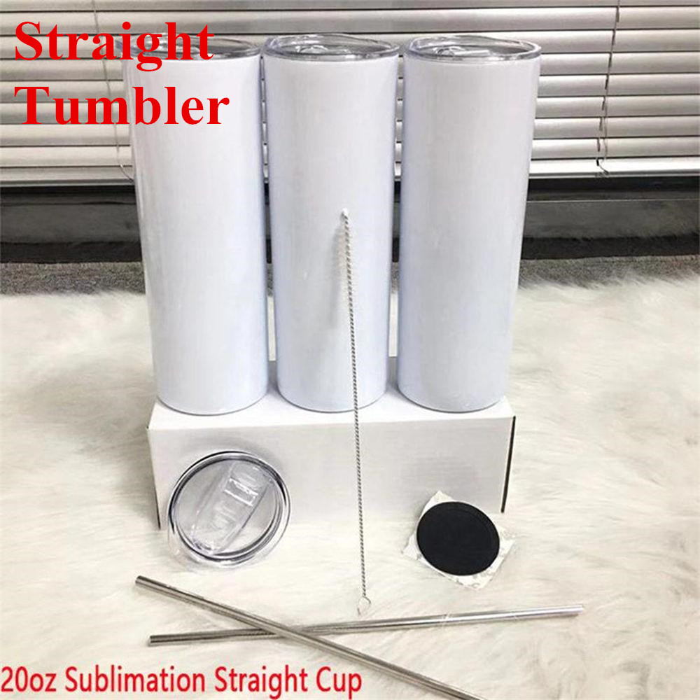 20oz Sublimation Straight Skinny Tumblers Blanks White Stainless Steel Vacuum Insulated Tapered Slim DIY 20 Oz Cup Car Mugs And Straw
20oz Sublimation Straight Skinny Tumblers Blanks White Stainless Steel Vacuum Insulated Tapered Slim DIY 20 Oz Cup Car Mugs And Straw