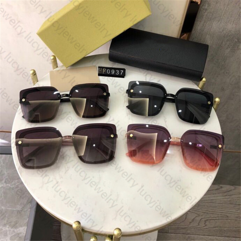 Summer Sunglasses Man Woman Unisex Fashion Glasses Retro Classic Square Frameless Design UV400 4 Color Optional Good Quality