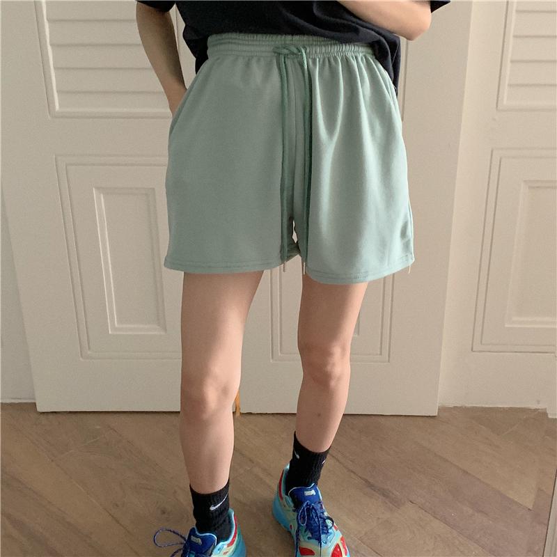 Women's Sports Casual Ulzzang Shorts Summer Korean Ins Elastic Waist Drawstring Cute Loose Short Kawaii Button For Women, Blue
Women's Sports Casual Ulzzang Shorts Summer Korean Ins Elastic Waist Drawstring Cute Loose Short Kawaii Button For Women, Blue