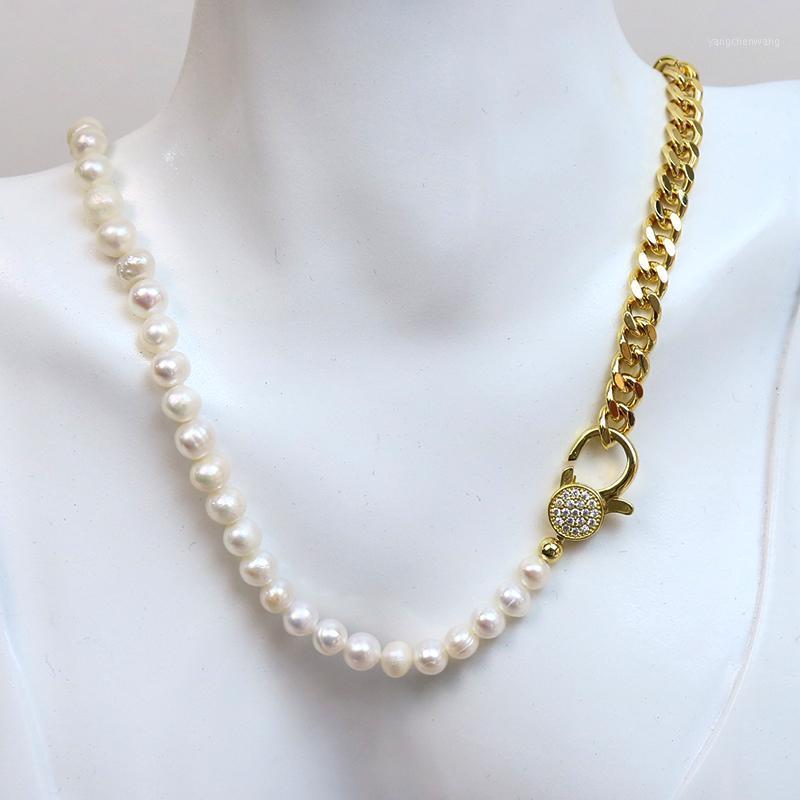 Chains 10Pcs Cuba Chain Pearls Necklace Accessories Punk Link Fashion Jewelry Women 90064
Chains 10Pcs Cuba Chain Pearls Necklace Accessories Punk Link Fashion Jewelry Women 90064