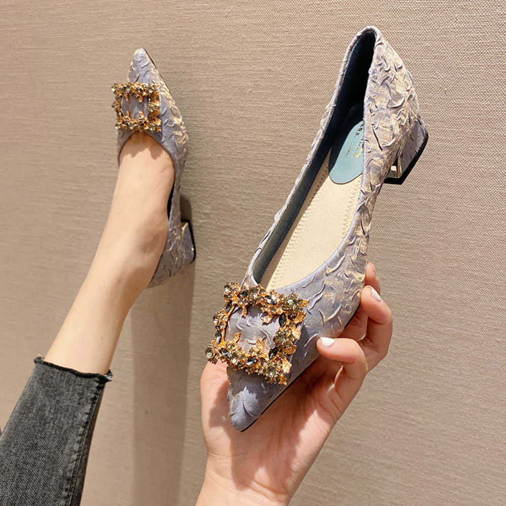 Casual shoes Single shoes women's 2021 new fashion style wrinkled blue French pointed shallow mouth diamond Mary Jane thick heel ZBKL, Black
Casual shoes Single shoes women's 2021 new fashion style wrinkled blue French pointed shallow mouth diamond Mary Jane thick heel ZBKL, Black