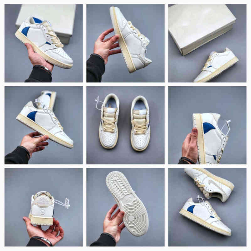 Travis Scoot x Fragment Desing Jumpman 1 Low Basketball Shoes Whith Blue Sail Surfaces High Quality Men and Women Trainers Sports Sneaker, 01
Travis Scoot x Fragment Desing Jumpman 1 Low Basketball Shoes Whith Blue Sail Surfaces High Quality Men and Women Trainers Sports Sneaker, 01