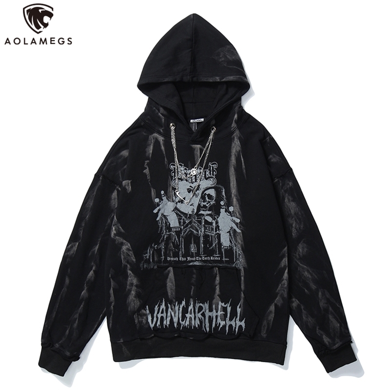 Aolamegs Men Hip Hop Hoodie Sweatshirt Gothic Horror Skull Print Punk Chain High Street Hipster Baggy Hooded Pullover Streetwear 210720, White
Aolamegs Men Hip Hop Hoodie Sweatshirt Gothic Horror Skull Print Punk Chain High Street Hipster Baggy Hooded Pullover Streetwear 210720, White