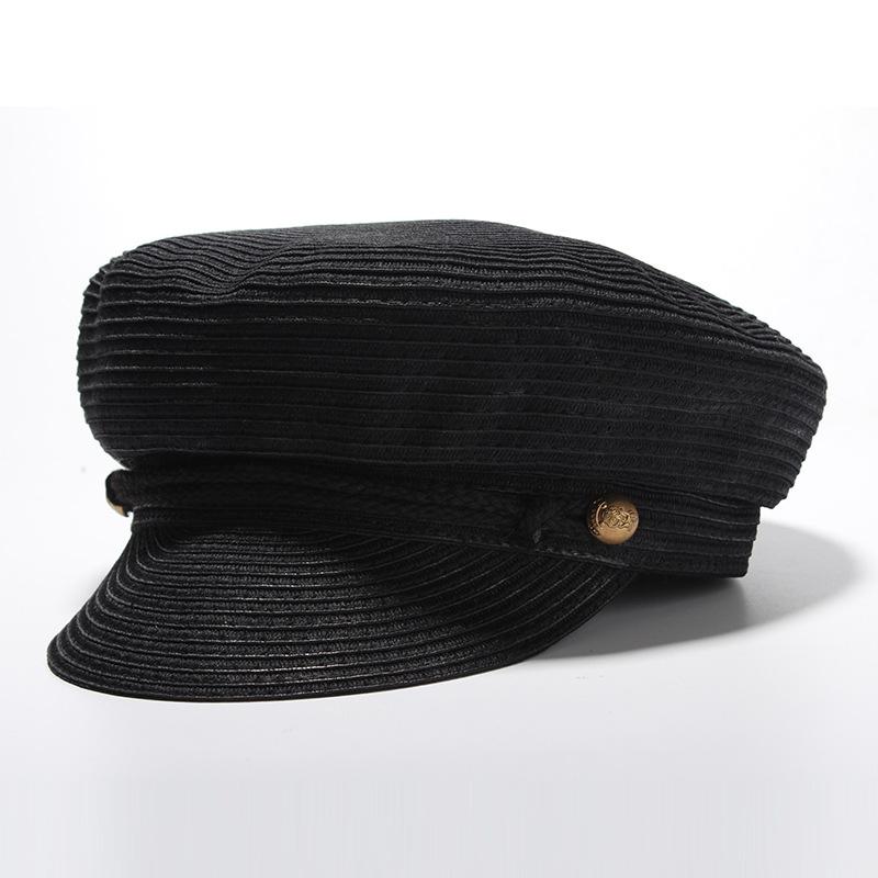 High Fashion Hats Sailor Cap Women Summer Sun Hat Caps Female Flat Top German Military Wide Brim, Black
High Fashion Hats Sailor Cap Women Summer Sun Hat Caps Female Flat Top German Military Wide Brim, Black