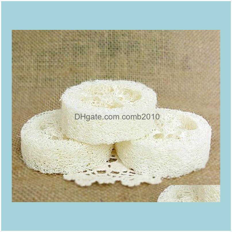 Brushes, Sponges Scrubbers Bathroom Aessories Home & Gardenwholesale 150Pcs/Lot Natural Loofah Luffa Loofa Pad Spa Bath Facial Soap Holder D