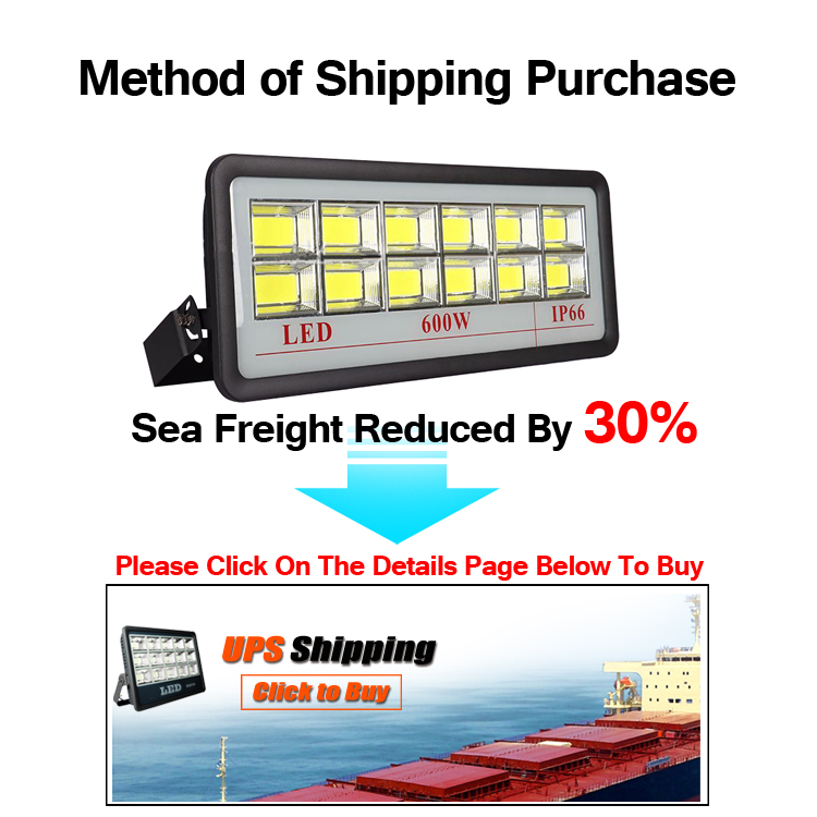 Outdoor LED FloodLight Fixture 600W 500W 400W 300W IP66 Waterproof Exterieur COB Flood light 90 Degree Beam Angle Spotlight