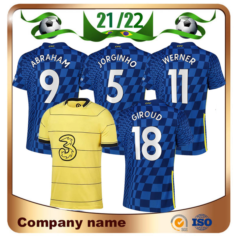 21/22 CFC WERNER PULISIC ZIYECH Soccer Jersey 2021 UCL Home KANTE HAVERTZ ABRAHAM CHILWELL GIROUD LOFTUS-CHEEK AZPILICUETA Football Shirt Uniform
21/22 CFC WERNER PULISIC ZIYECH Soccer Jersey 2021 UCL Home KANTE HAVERTZ ABRAHAM CHILWELL GIROUD LOFTUS-CHEEK AZPILICUETA Football Shirt Uniform