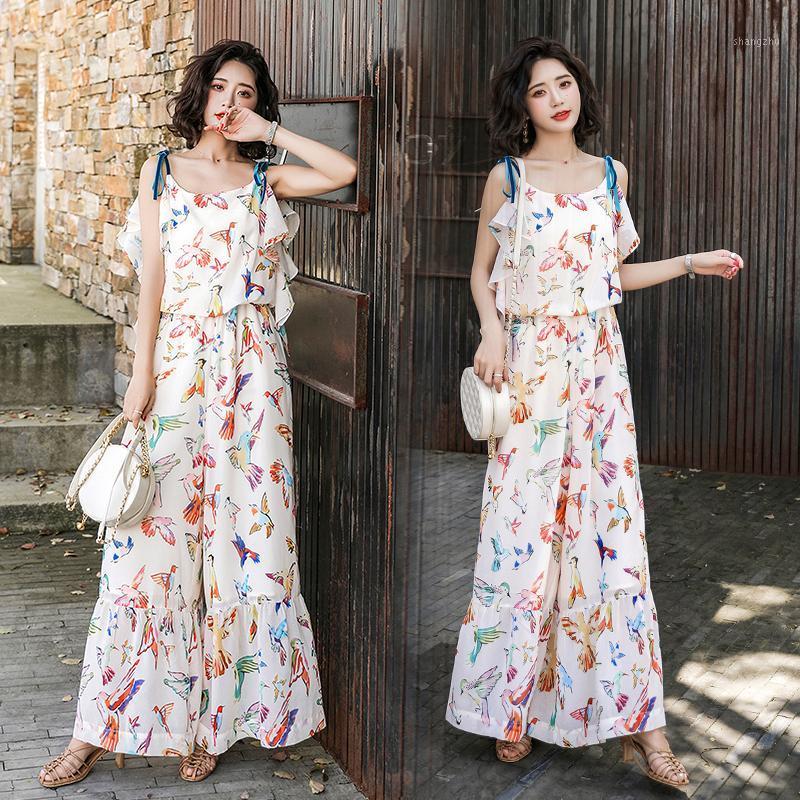 Women' Jumpsuits & Rompers 2021 Summer Women Long Floral Chiffon Jumpsuit Sleeveless Casual Flowers Print Overalls Lady Wide Leg Trousers P, Multi
Women' Jumpsuits & Rompers 2021 Summer Women Long Floral Chiffon Jumpsuit Sleeveless Casual Flowers Print Overalls Lady Wide Leg Trousers P, Multi