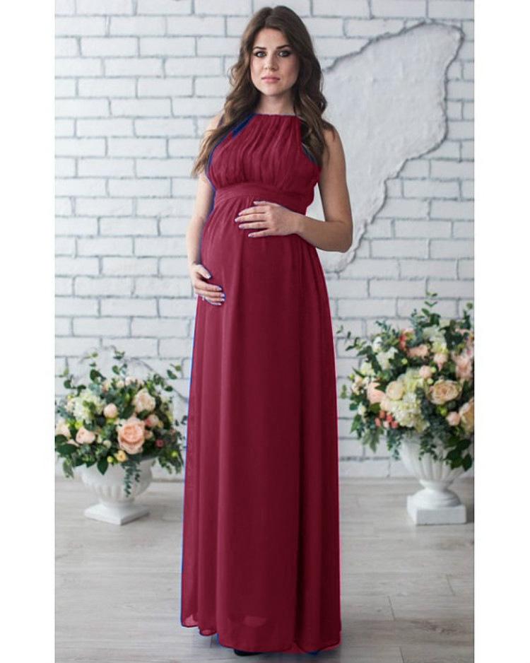 Round Collar Stitching Sleeveless Large Size White Blue Dress For Pregnant Woman Quality Casual Dresses