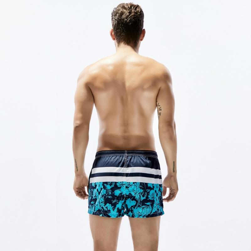 Summer Fashion Bermudas Board Shorts Men Beach Short Swimsuit Brand Stripe Quick Dry Beachwear Man Bath Suit Pocket Designer Men's