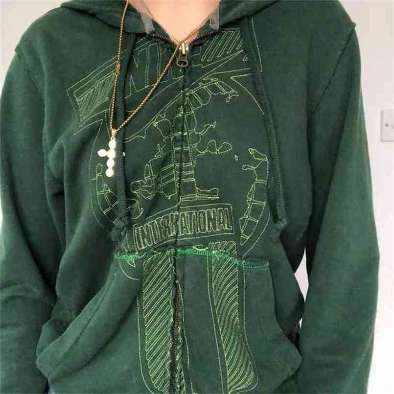 Y2K Aesthetic Women Hoodies with Pockets 90s Vintage Graphic Printed Zip Up Hoodie Clothes E-girl Sweatshirts Spring Autumn Top 210809
Y2K Aesthetic Women Hoodies with Pockets 90s Vintage Graphic Printed Zip Up Hoodie Clothes E-girl Sweatshirts Spring Autumn Top 210809