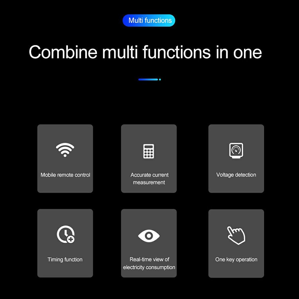 Digital Electrical Consumption Kwh Din Rail Smart Energy Meter Wifi Power Meter Watt Remote Control Switch Control Monitors 230V Ac new