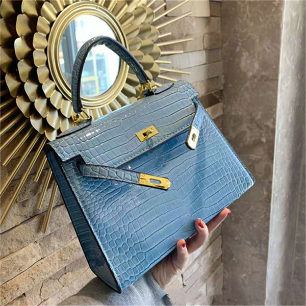 all-match designer bags 2021 ladies luxury quality classic style handbag shoulder bag purse messenger handbags crocodile pattern decoration accurate routing, Blue
all-match designer bags 2021 ladies luxury quality classic style handbag shoulder bag purse messenger handbags crocodile pattern decoration accurate routing, Blue