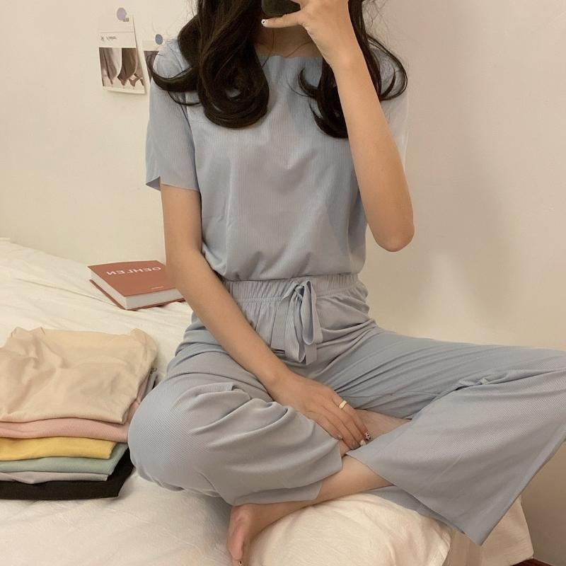 Women's Two Piece Pants Casual Summer Women Sets Short Sleeve T-Shirts And High Waist Pieces Tracksuit Outfits 121369WZA, White
Women's Two Piece Pants Casual Summer Women Sets Short Sleeve T-Shirts And High Waist Pieces Tracksuit Outfits 121369WZA, White