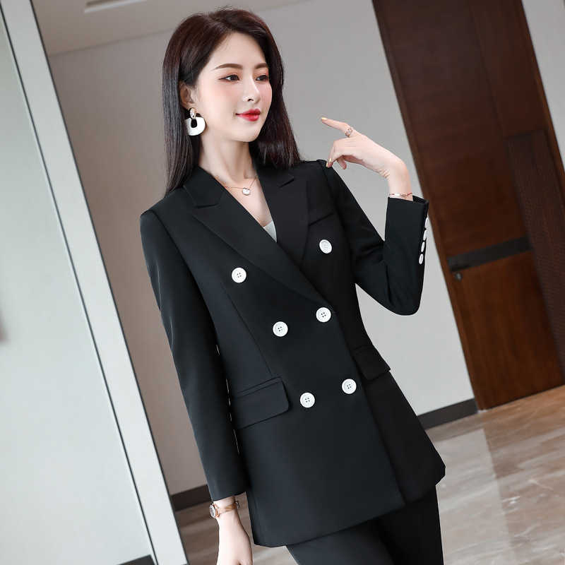 Temperament Female Work Clothes Interview Outfit Autumn and Winter Women's Jacket Pants Two-piece Suit Business Attire 210527, Blazer pants b
Temperament Female Work Clothes Interview Outfit Autumn and Winter Women's Jacket Pants Two-piece Suit Business Attire 210527, Blazer pants b
