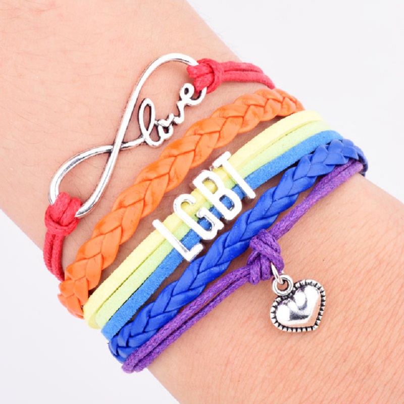 Rainbow Bracelets Infinity Love Wrap Multilayer Bangle Friendship Gifts Wedding Charms Personal Jewelry Wholesale
Rainbow Bracelets Infinity Love Wrap Multilayer Bangle Friendship Gifts Wedding Charms Personal Jewelry Wholesale