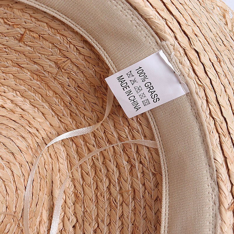2021 Jazz Raffia Straw Hats Summer Women's Beach Cap Protection Visor Wide Brim Panama Floppy Sun hat