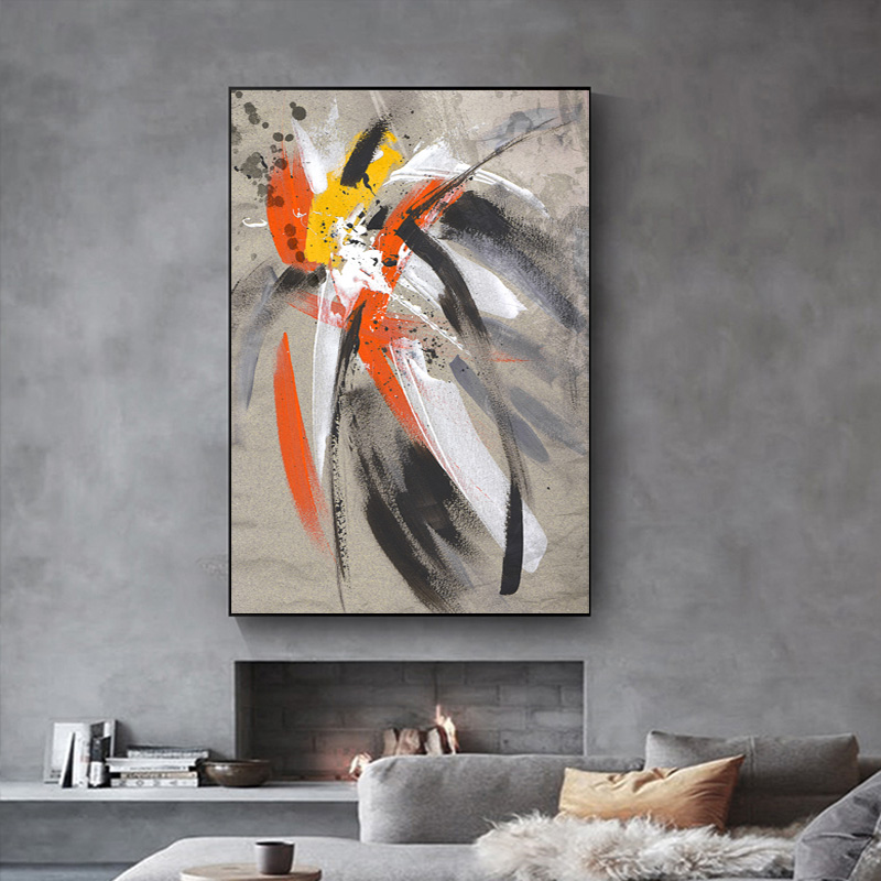 Colorful Line Posters And Prints Abstract Picture Canvas Painting Wall Art For Living Room Home Decoration NO FRAME
