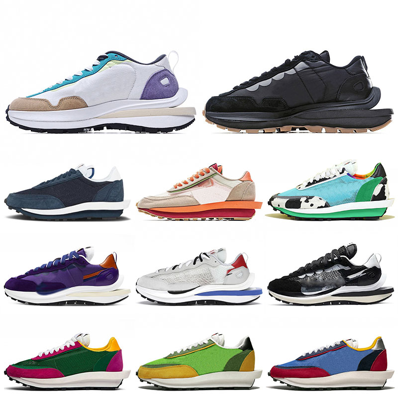 Wholesale sacais mens women designer shoes LDV vaporwaffle sacai waffle black white Gum Game Royal Flagment Grey Blue men Platform Sneaker Outdoor Casual Trainers, A14 36-40 strangelove
Wholesale sacais mens women designer shoes LDV vaporwaffle sacai waffle black white Gum Game Royal Flagment Grey Blue men Platform Sneaker Outdoor Casual Trainers, A14 36-40 strangelove