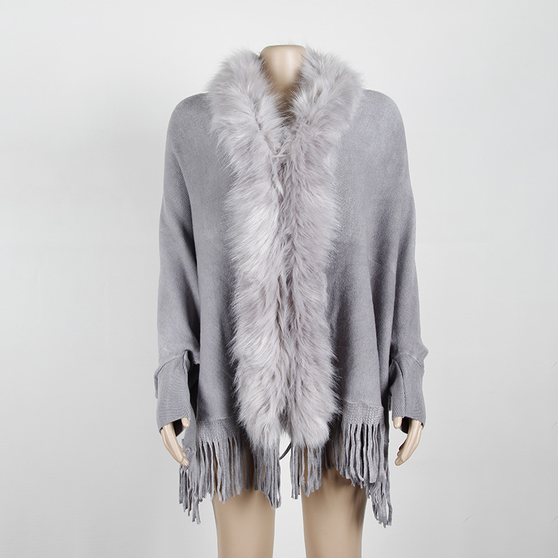 Diiwii New Fake Fur Collar Cardigan Poncho Tassel Solid Coat 2021 Women Casual Loose Shawlg
Diiwii New Fake Fur Collar Cardigan Poncho Tassel Solid Coat 2021 Women Casual Loose Shawlg