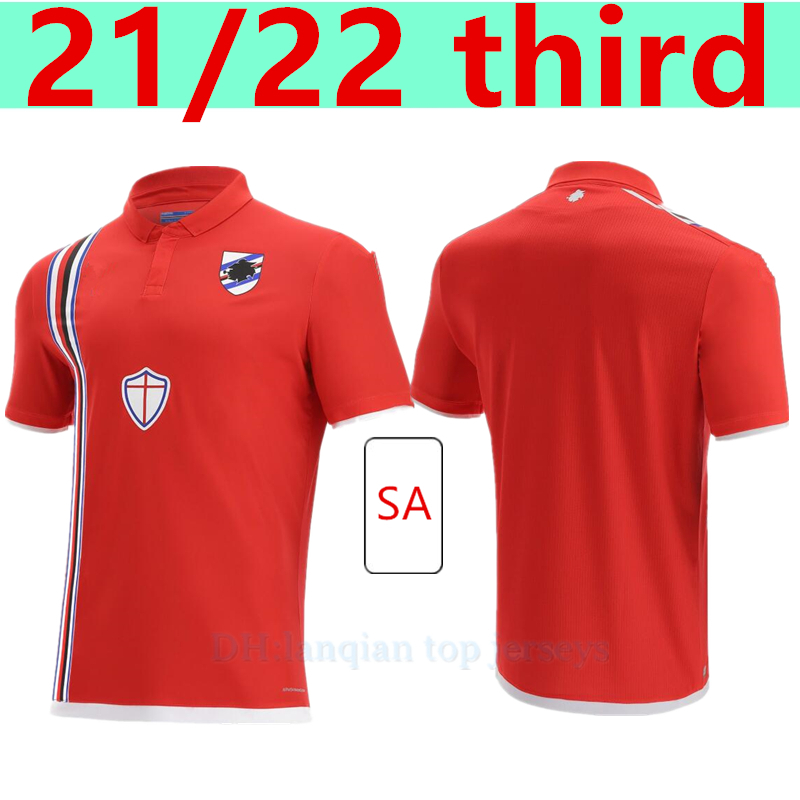 21 22 UC Sampdoria soccer Jerseys third red JANKTO 14 DAMSGAARD 38 OUAGLIARELLA 27 BALDE 10 GABBIADINI 23 JERSEY FOOTBALL SHIRTS, 21/22 3rd
21 22 UC Sampdoria soccer Jerseys third red JANKTO 14 DAMSGAARD 38 OUAGLIARELLA 27 BALDE 10 GABBIADINI 23 JERSEY FOOTBALL SHIRTS, 21/22 3rd