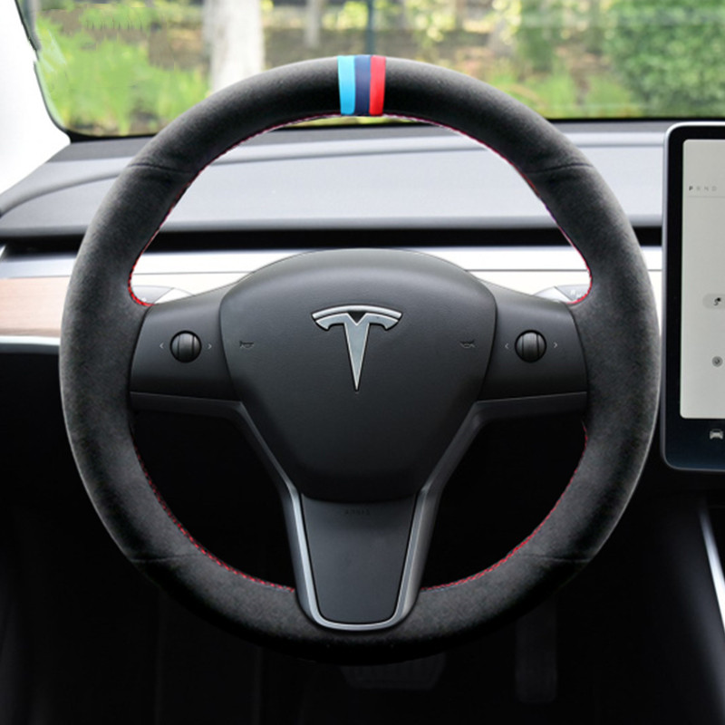 DIY Hand-sewn Leather Steering Wheel Cover For Tesla Model3 /Y Model S / X Car Wheel Cover Accessories
DIY Hand-sewn Leather Steering Wheel Cover For Tesla Model3 /Y Model S / X Car Wheel Cover Accessories