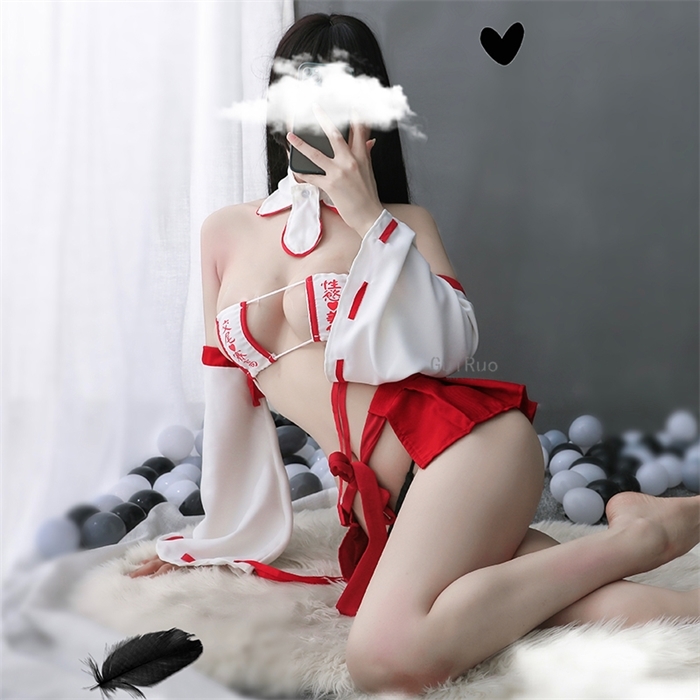 Japanese Kimono Kawaii Lingerie Anime Fancy Uniform Sexy Strappy Bikini Set Devil Halloween Costumes Womens Witch Cosplay, Red
Japanese Kimono Kawaii Lingerie Anime Fancy Uniform Sexy Strappy Bikini Set Devil Halloween Costumes Womens Witch Cosplay, Red