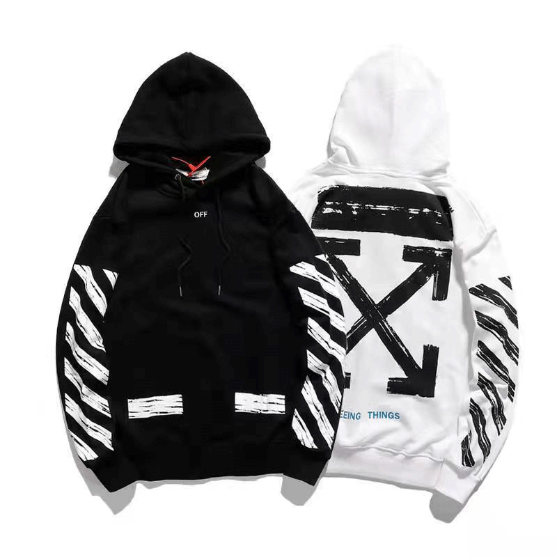 20SS Autumn/winter tide brand fashion stone brand men's and women's off casual loose top loose white Ins super fire hoodie, Black
20SS Autumn/winter tide brand fashion stone brand men's and women's off casual loose top loose white Ins super fire hoodie, Black