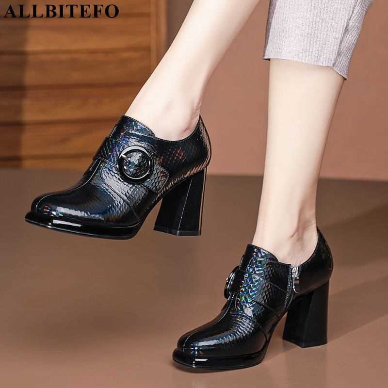 ALLBITEFO fashion genuine leather women heels shoes Waterproof platform women pumps high heels basic shoes Talons hauts femme 210611, As picture
ALLBITEFO fashion genuine leather women heels shoes Waterproof platform women pumps high heels basic shoes Talons hauts femme 210611, As picture