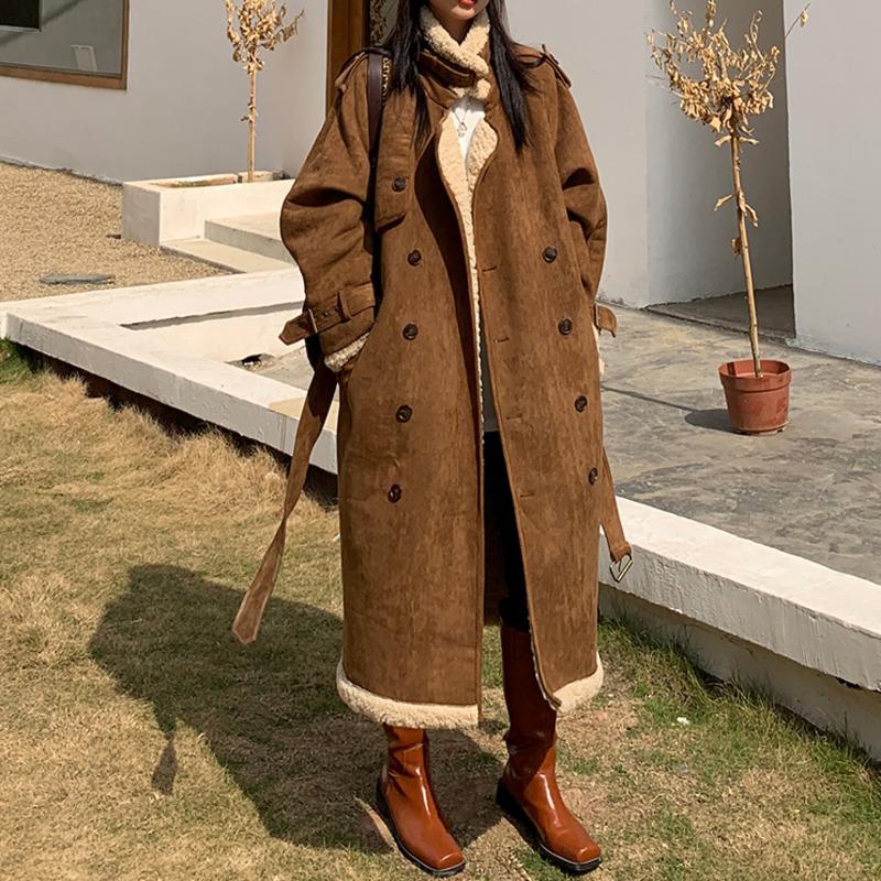Women's Trench Coats Retro Cotton Jacket Autumn And Winter Korean Loose Mid-length Over-the-knee Cashmere Padded Coat Parka, Tan;black
Women's Trench Coats Retro Cotton Jacket Autumn And Winter Korean Loose Mid-length Over-the-knee Cashmere Padded Coat Parka, Tan;black