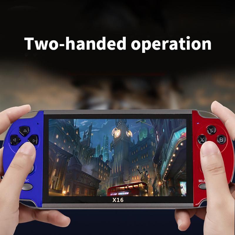 Portable Game Players 6.5 Inch High-Definition Screen X16 Handheld Console Retro Nostalgic Built In 6800 Games Classic Dual Joystick