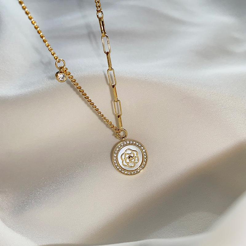 Pendant Necklaces 2021 Korean Exquisite Camellia Necklace Fashion Temperament Simple Versatile Collar Chain Women's Jewelry
Pendant Necklaces 2021 Korean Exquisite Camellia Necklace Fashion Temperament Simple Versatile Collar Chain Women's Jewelry