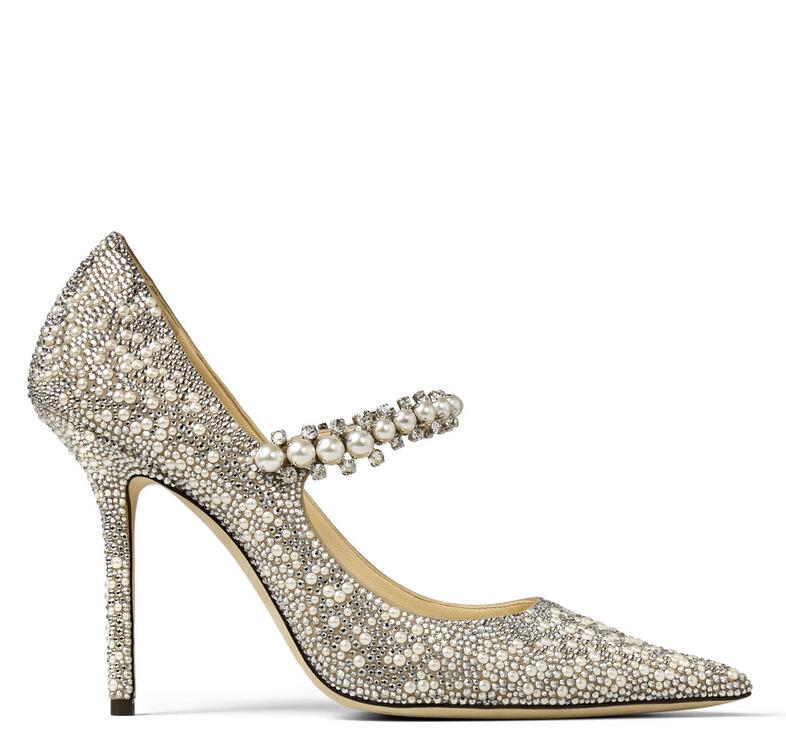 Perfect Wedding Dress Bridal Shoes Baily Mary Jane Desert Crystal Pearl Strap Lady High Heels Sexy Point Toe Famous Women's Pumps
Perfect Wedding Dress Bridal Shoes Baily Mary Jane Desert Crystal Pearl Strap Lady High Heels Sexy Point Toe Famous Women's Pumps