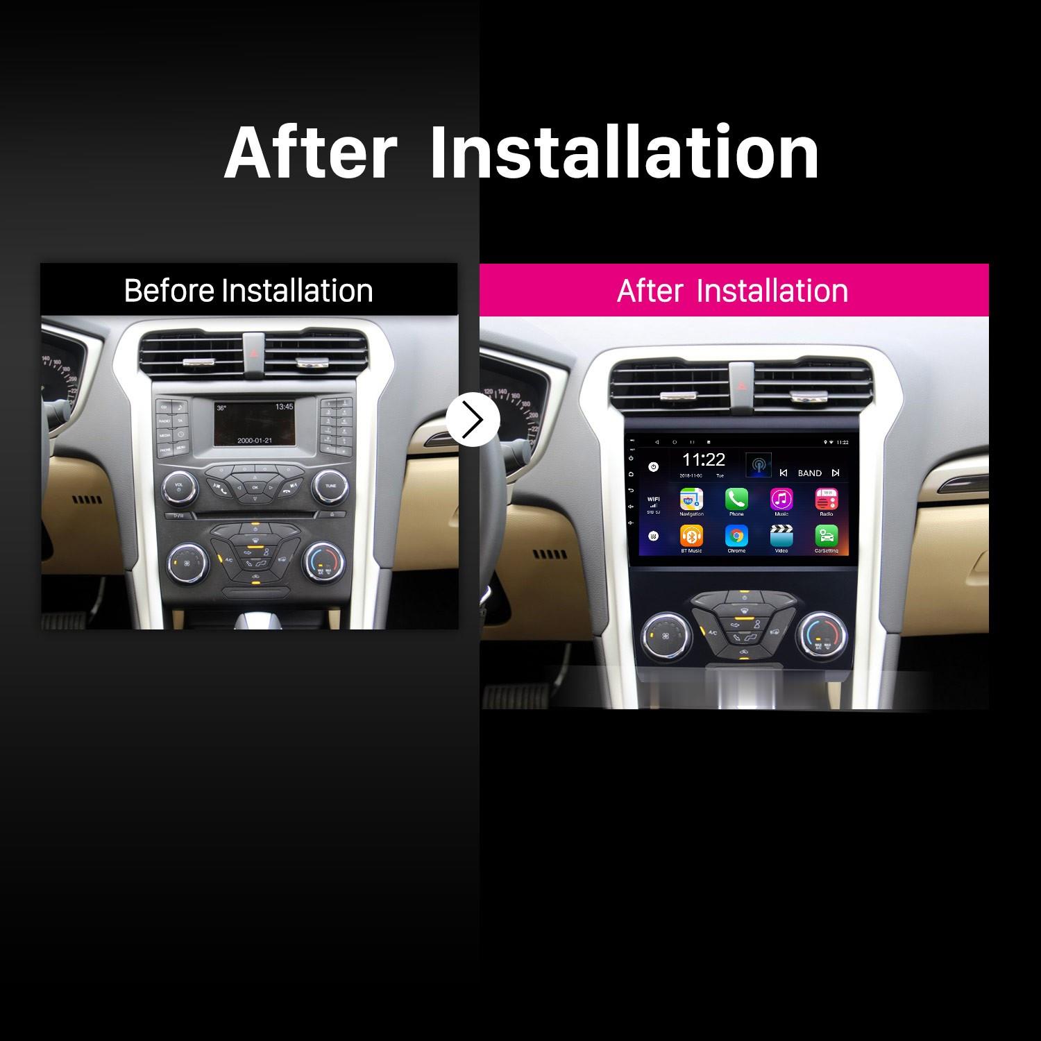 Android 10 car dvd Player GPS Navigation system for Ford Mondeo 2012-2014 with support Rearview Camera All-in-one 9 Inch