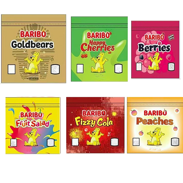 Packaging bag 600mg baribo Flavor Bags gummy candy sour resealable edibles Herb Flower Zipper Dry Retail Package North America
Packaging bag 600mg baribo Flavor Bags gummy candy sour resealable edibles Herb Flower Zipper Dry Retail Package North America