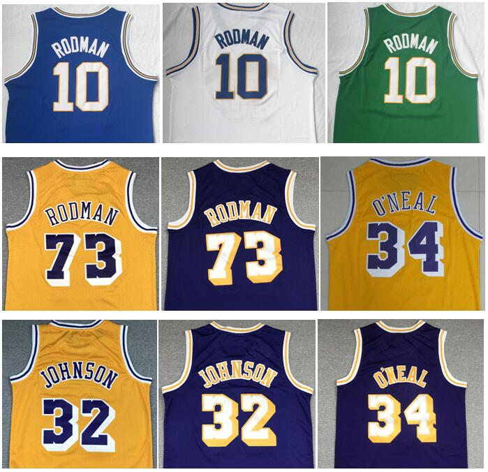 Wholesale College Wears Savages Dennis #10 Rodman #73 Jersey Yellow Purple #34 ONeal Shirts 13# Chamberlain Stitched, C13
Wholesale College Wears Savages Dennis #10 Rodman #73 Jersey Yellow Purple #34 ONeal Shirts 13# Chamberlain Stitched, C13