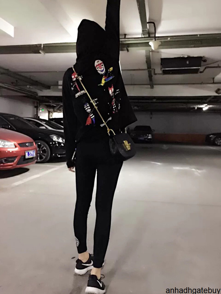 Sports and Leisure Qiukeluoxin Horseshoe Printed Letter Belt Tight Elastic Leggings Small Black PantsEB89
Sports and Leisure Qiukeluoxin Horseshoe Printed Letter Belt Tight Elastic Leggings Small Black PantsEB89