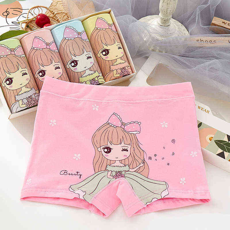 free shiping arrived high quality girl baby boxer short panties kids students children teenagers underwear 1-11y 5pcs/lot 211122