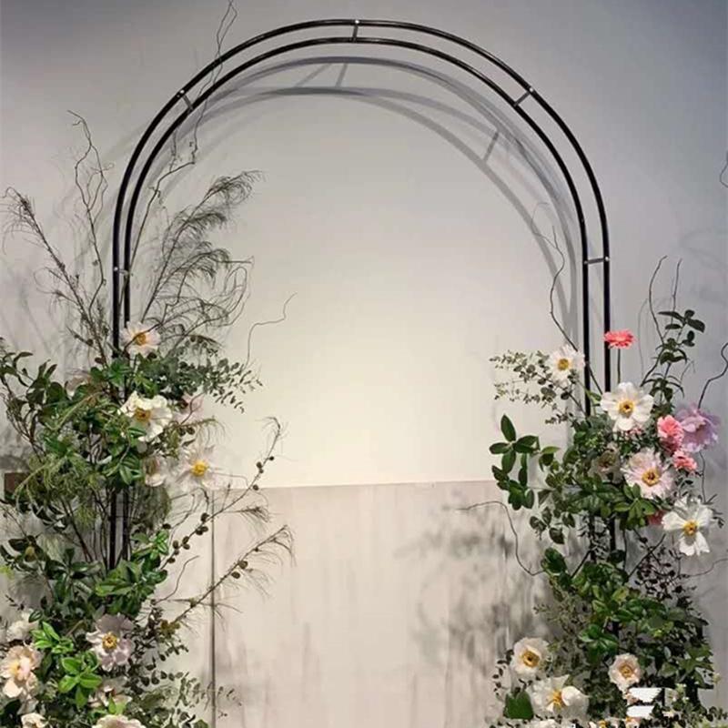 Party Decoration Outdoor Wedding Arch Door Wrought Iron Home Garden Christmas Decor Backdrop Stand Flower Balloons Arches