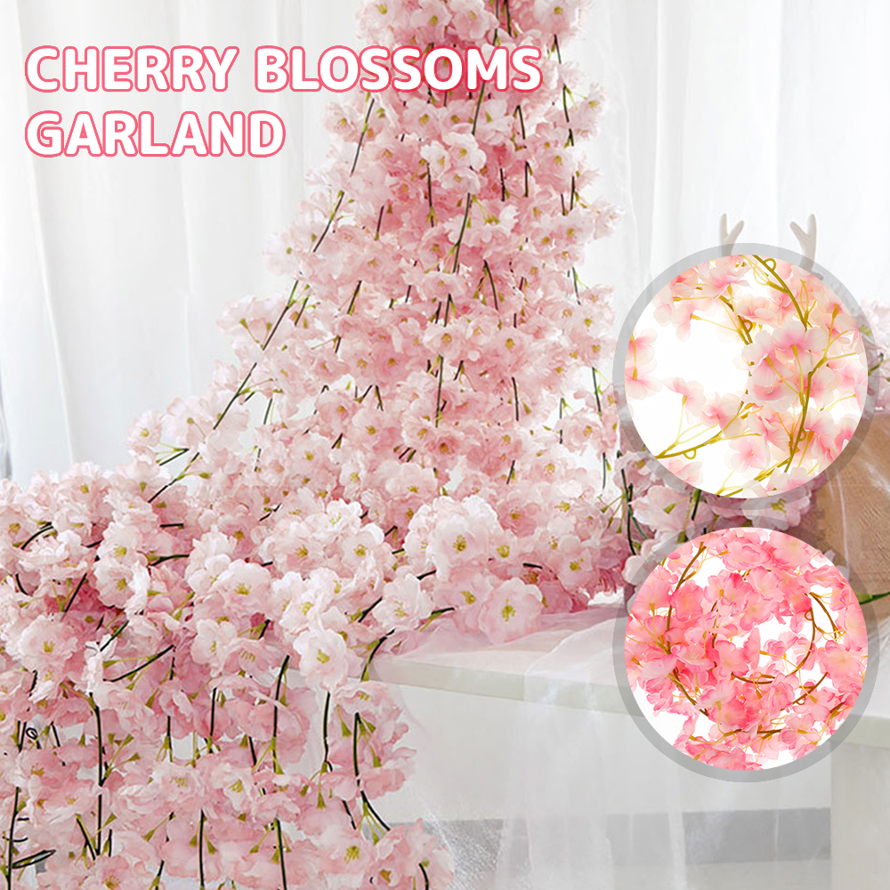 4Pcs 180CM Artificia Cherry Bossom Fowers Wedding Garand Ivy Decoration Fake Sik Fowers Vine for Party Ceiing Decor Arch
4Pcs 180CM Artificia Cherry Bossom Fowers Wedding Garand Ivy Decoration Fake Sik Fowers Vine for Party Ceiing Decor Arch